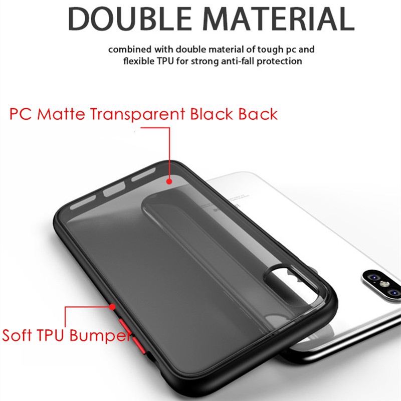 Ốp điện thoại bằng silicone TPU trong suốt chống sốc cho compatible for iPhone X XS Max XR iPhone 7 8 Plus 6 6s Plus