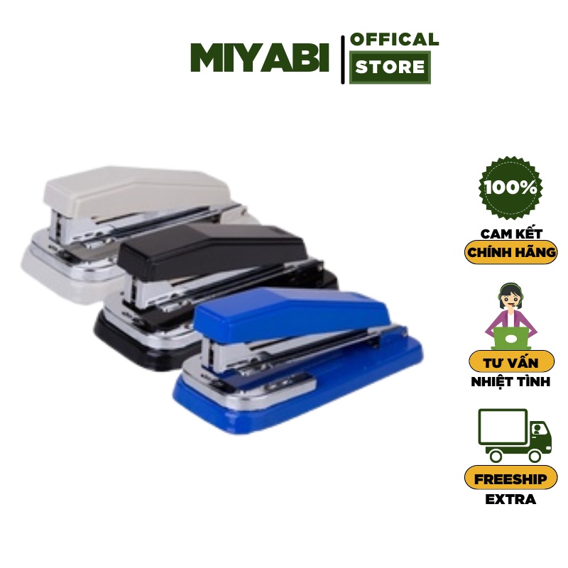 Dập ghim xoay chiều Deli 25 tờ -  E0414 xoay 3 chiều - Ghim bấm deli cao cấp sử dụng kim bấm 24/6 - MIYABI STORE