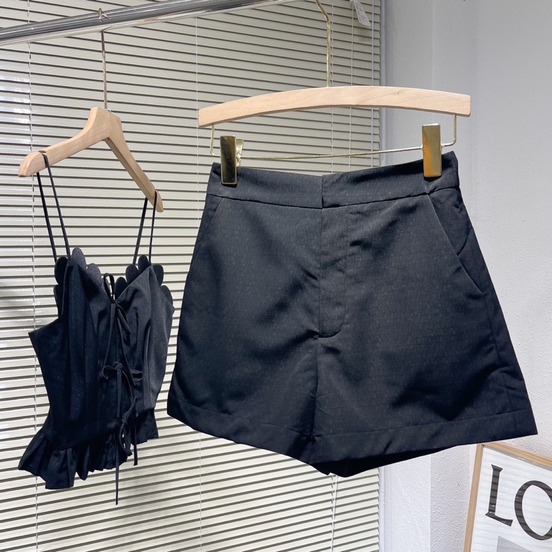 Quần short trơn phối set , Peace House Clothing