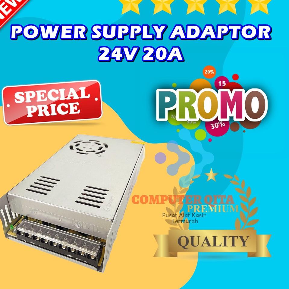 Giảm giá _☋ Bộ nguồn PSU 24V 20A 24 Volt 20 Ampere Day chất lượng cao