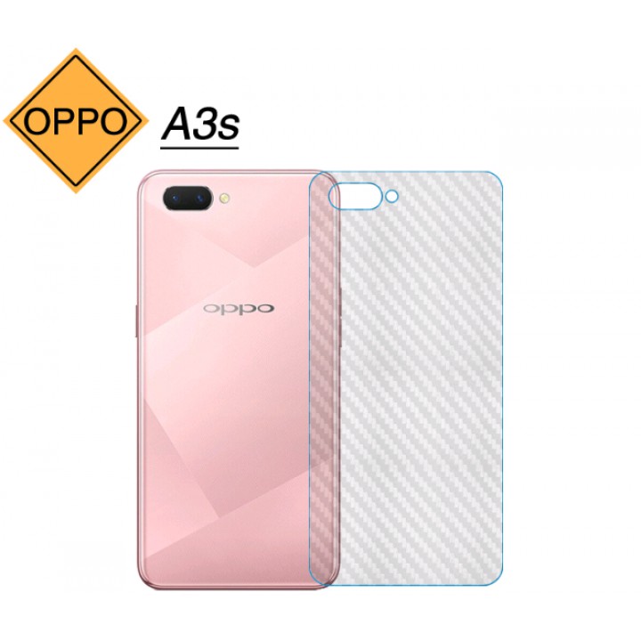 Dán mặt lưng Carbon Oppo A3S - A5 - Realme C1