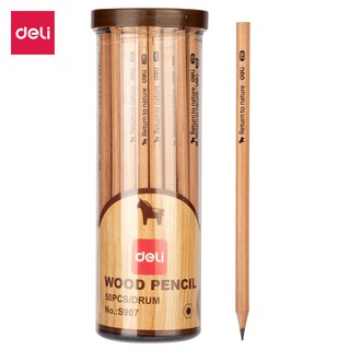 Bút chì gỗ 2B - Deli S907 - 50 cây/lon