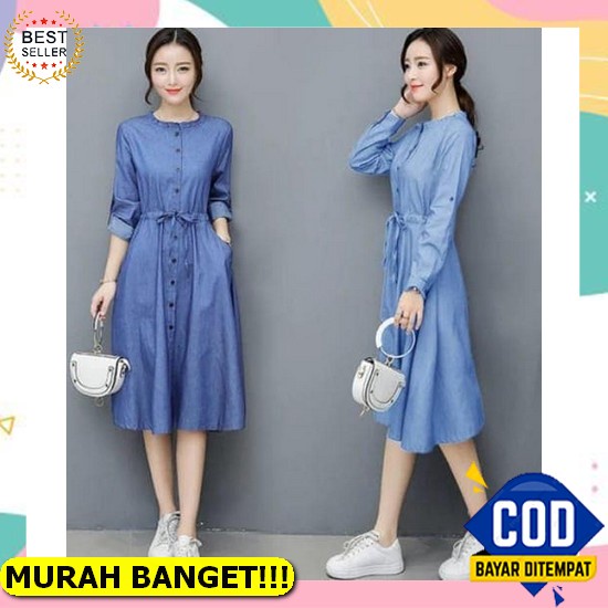 Anggi Kaftan Đầm Dài Màu Xanh Navy Vải Cotton Rayon Phong Cách Hồi Giáo Thời Trang Thường Ngày Cho Nữ Tuổi Teen Girls Marun Marun Navy G (Dress) Wiw