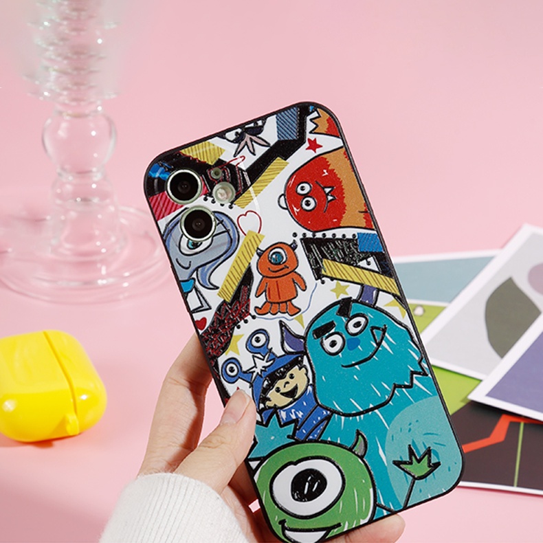 Ốp lưng iphone cạnh vuông Công ty quái vật cho ip 6/6plus/6s/6splus/7/7plus/8/8plus/x/xr/xs/11/12/pro/max/mini - E53