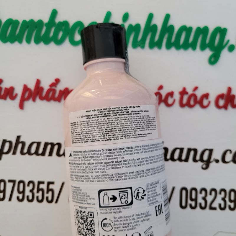 Dầu gội xả L'oreal Vitamino dưỡng màu tóc nhuộm 1500ml - 750ml 500ml - 300ml -200ml
