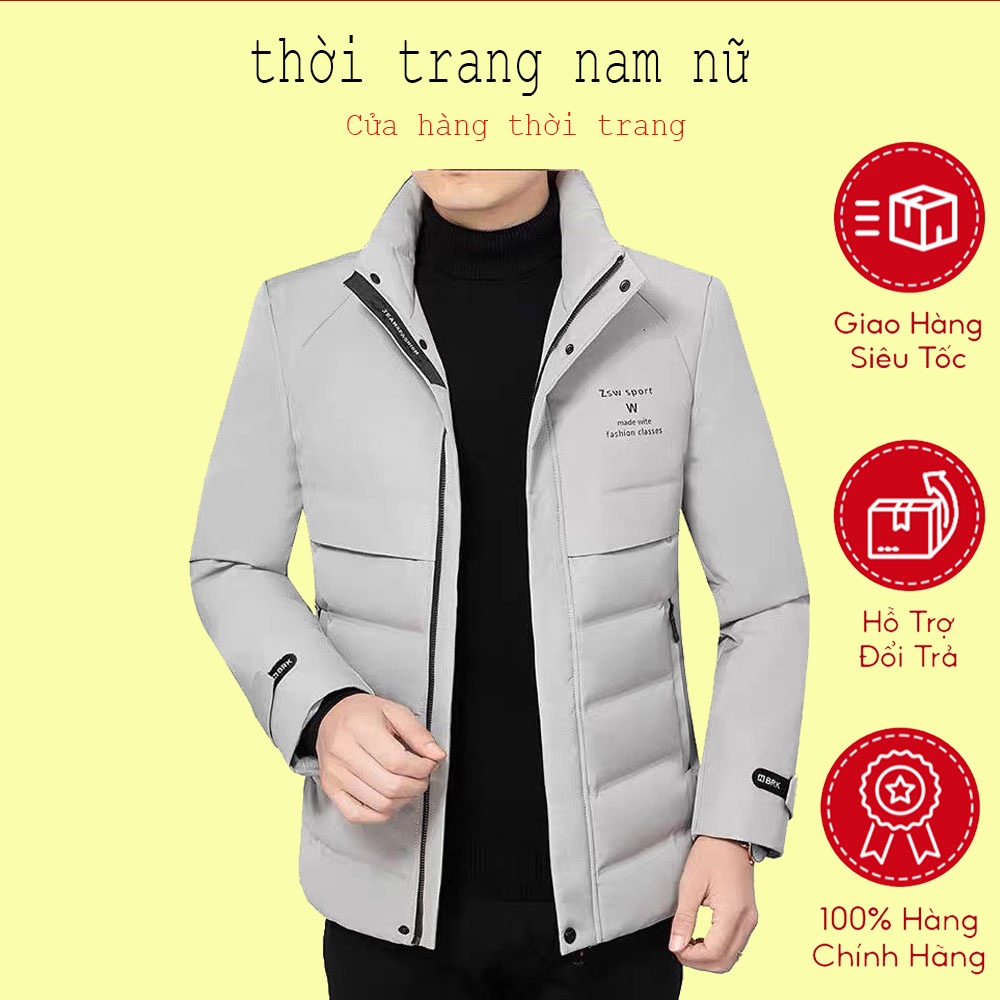 [Hàng đẹp] Áo phao nam kiểu dáng hàn quốc, dày dặn ấm áp đủ size ( Mã T15 )