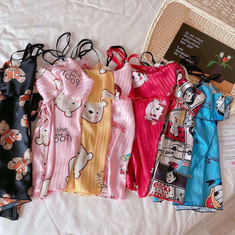 LỤA SATIN 2 DÂY HOẠT HÌNH