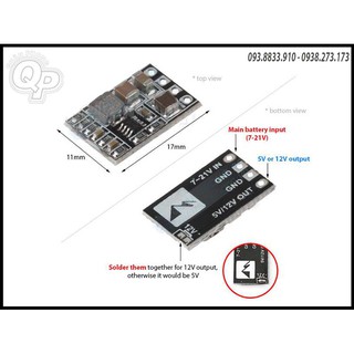 Mạch Matek Micro UBEC 1.5A 5V/12V