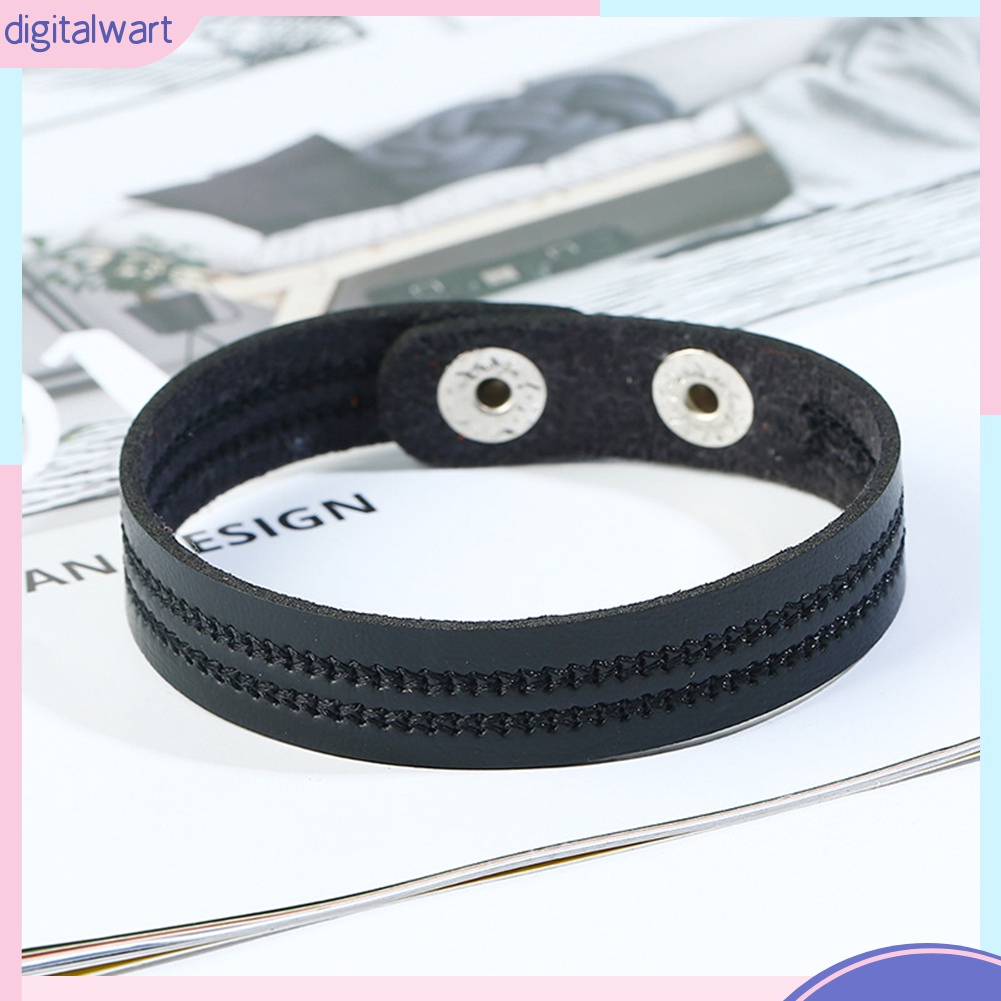 Vòng tay giả da họa tiết thêu phong cách vintage