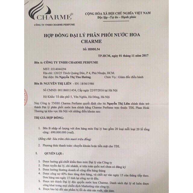 [chính hãng 100%] nước hoa charme internity 60ml | BigBuy360 - bigbuy360.vn