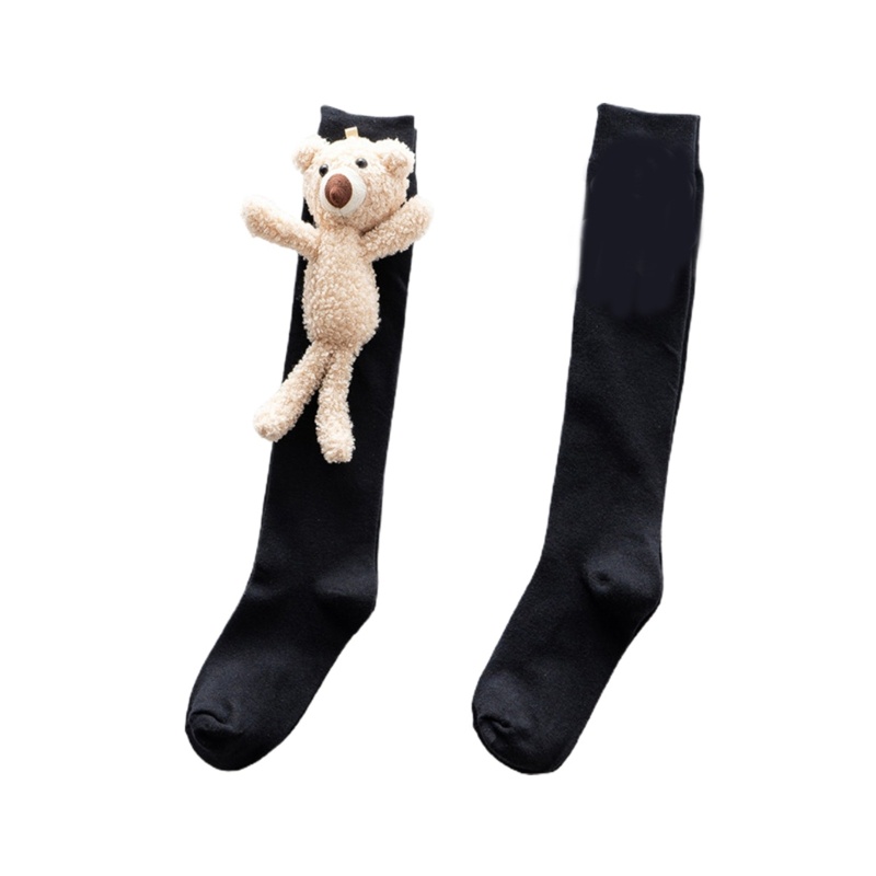 Tất Cổ Cao In Họa Tiết Hoa Hướng Dương Hoạt Hình 3D Phong Cách Lolita