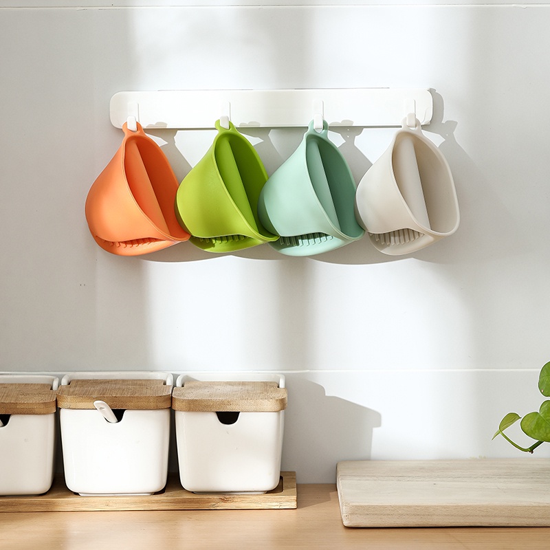 1pc Kẹp Cầm Tay Bằng Silicone Cách Nhiệt Chống Bỏng Dành Cho Nhà Bếp