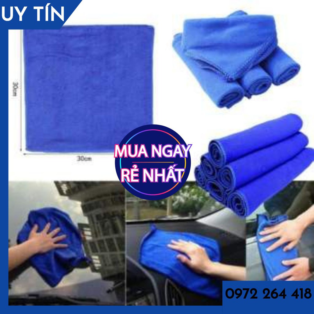 KHĂN LAU XE Ô TÔ♥FREESHIP♥Khăn lau xe máy chuyên dụng siêu sạch sợi nhỏ, không trầy xước