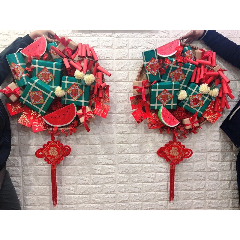 Mẹt mô hình bánh chưng bánh tet siêu to phi 60cm