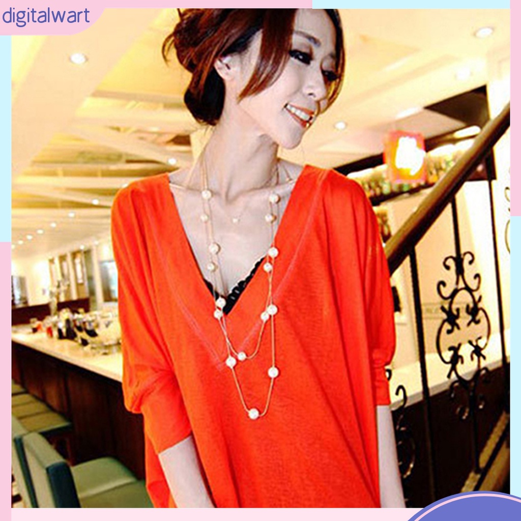 Vòng cổ Hai Lớp Bằng Hợp Kim Đính Ngọc Trai Giả Dễ Phối Đồ