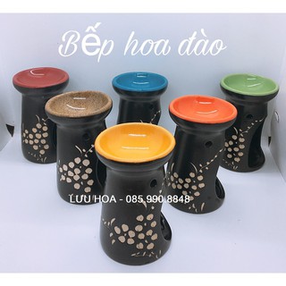 Xa kho Đèn xông, đốt, khuếch tán tinh dầu Bát Tràng dùng nến - Hình trụ hoa anh đào (hàng xuất Nhật Bản) .