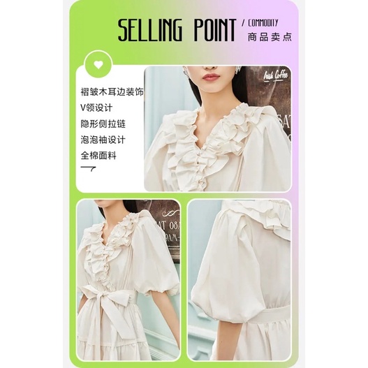 Váy đầm tay siêu phồng dún bèo xếp ly nhiều tầng - Vero Moda cá tính phong cách tiểu thư
