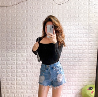 ( Ảnh Thật ) Áo Thun cổ vuông