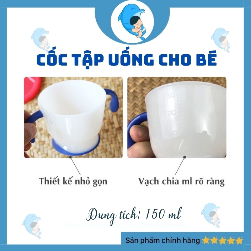 Cốc Tập Uống Nước 3 Giai Đoạn 150ml Cho Bé Trên 6 Tháng