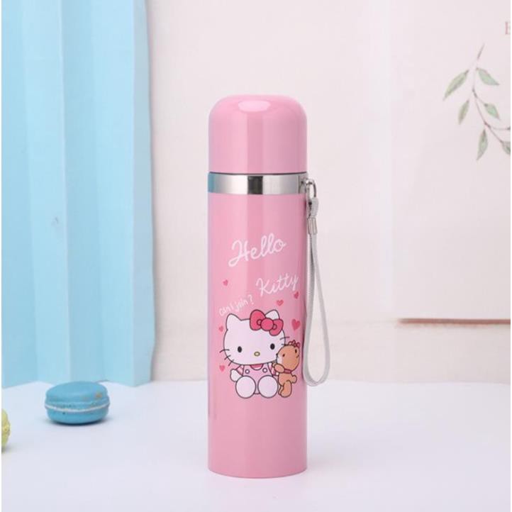 BÌNH GIỮ NHIỆT 500ML NHÂN VẬT HOẠT HÌNH MICKEY DOREMON ELSA