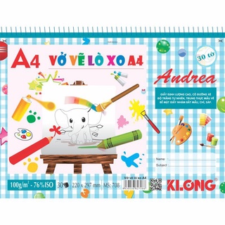 Vở vẽ lò so 30 tờ A4