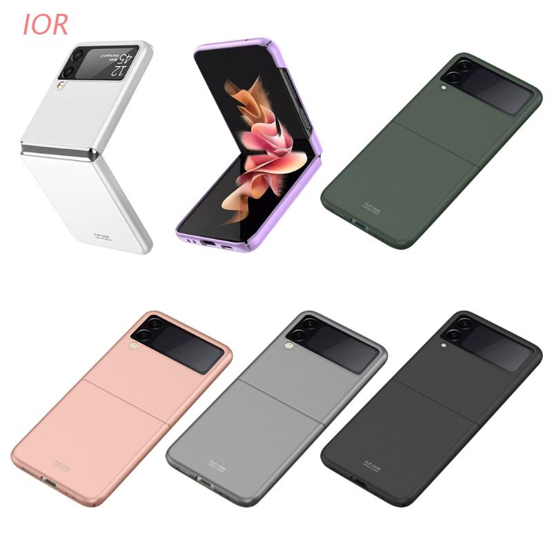 Bao Da Điện Thoại Nắp Gập Siêu Mỏng Màu Trơn Dễ Lắp Đặt 3.54x6.89inc Cho Samsung Z Flip 3