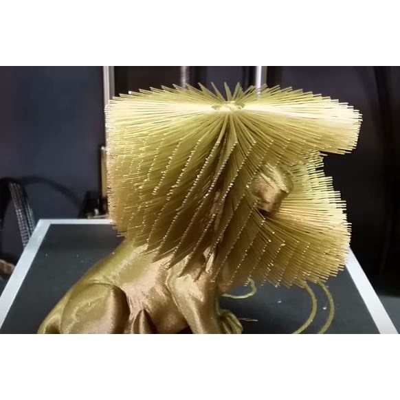 Mô hình sư tử trang trí có bờm 3D