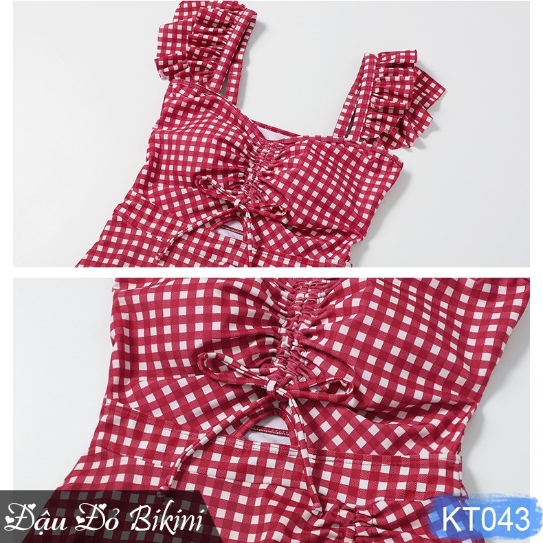 Bikini liền thân cao cấp, áo tắm nữ một mảnh phong cách Hàn quyến rũ, đồ bơi phom dáng đẹp, chất thun bơi lạnh | KT043