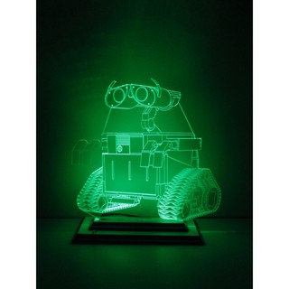 Mô Hình Đèn Led 3D Robot Wall E 2