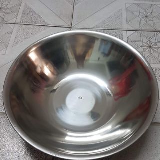 Bộ thau ,rổ inox 6 cái lớn ( 5 thau: 32,34,36,40,45cm và 1 rổ 34 cm)