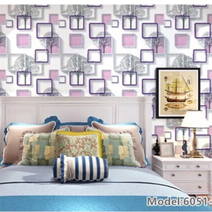 10M GIẤY DÁN TƯỜNG SẴN KEO Ô TÍM 6051-1 | BigBuy360 - bigbuy360.vn