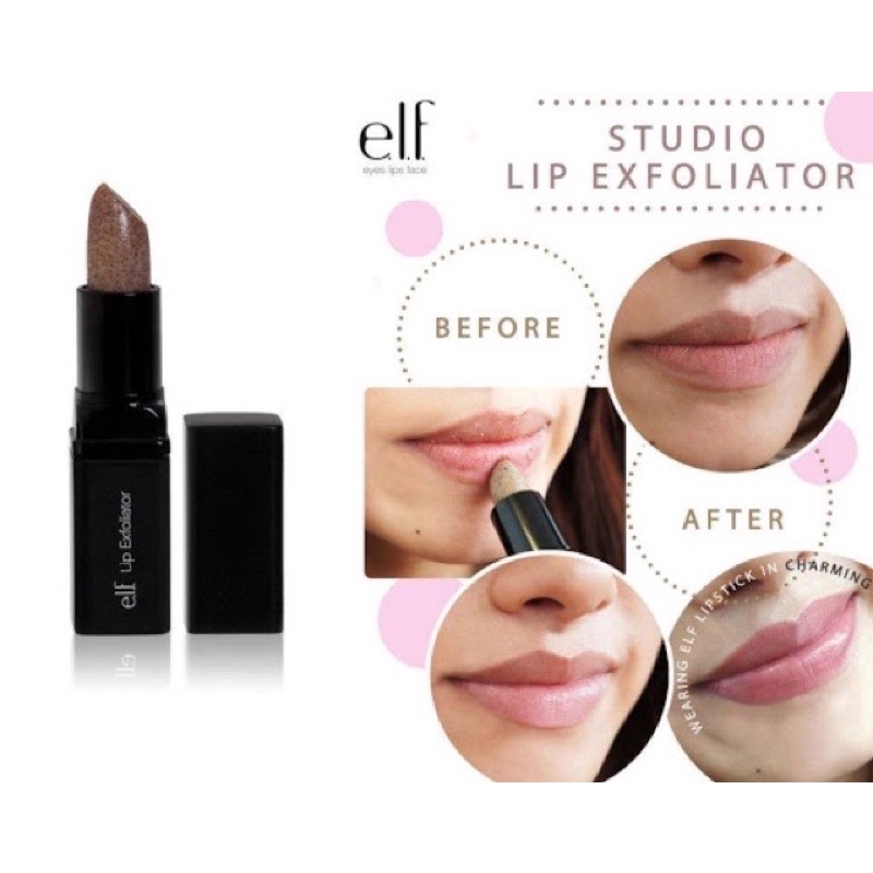 Son Tẩy Da SON Tẩy Tế Bào Chết Môi ELF E.L.F Lip Exfoliator Brown Sugar 4.4g (Hàng Mỹ-Có Bill)