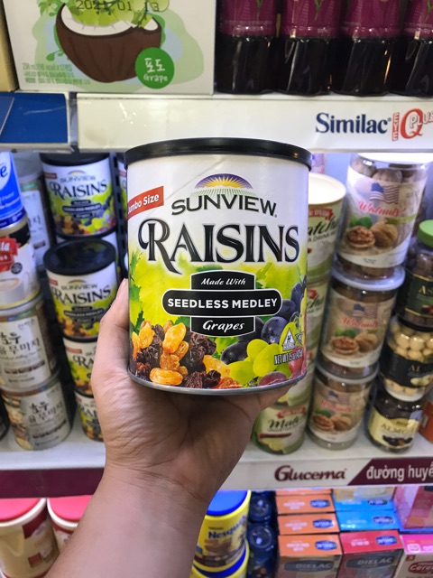 [DATE 11/2021] Nho Khô Sunview Raisins Vị Hỗn Hợp 425g - Chính Hãng Mỹ