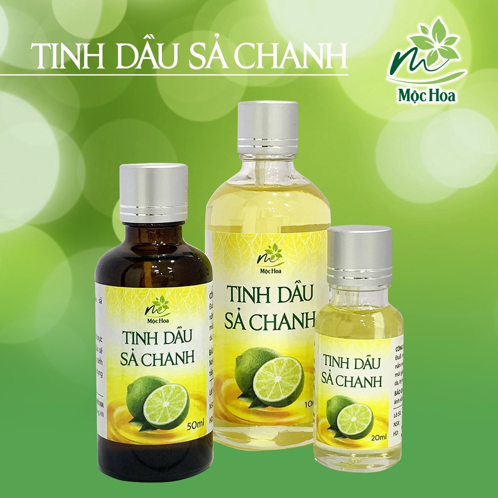 Tinh dầu sả chanh Mộc Hoa thơm mát khử mùi đuổi muỗi
