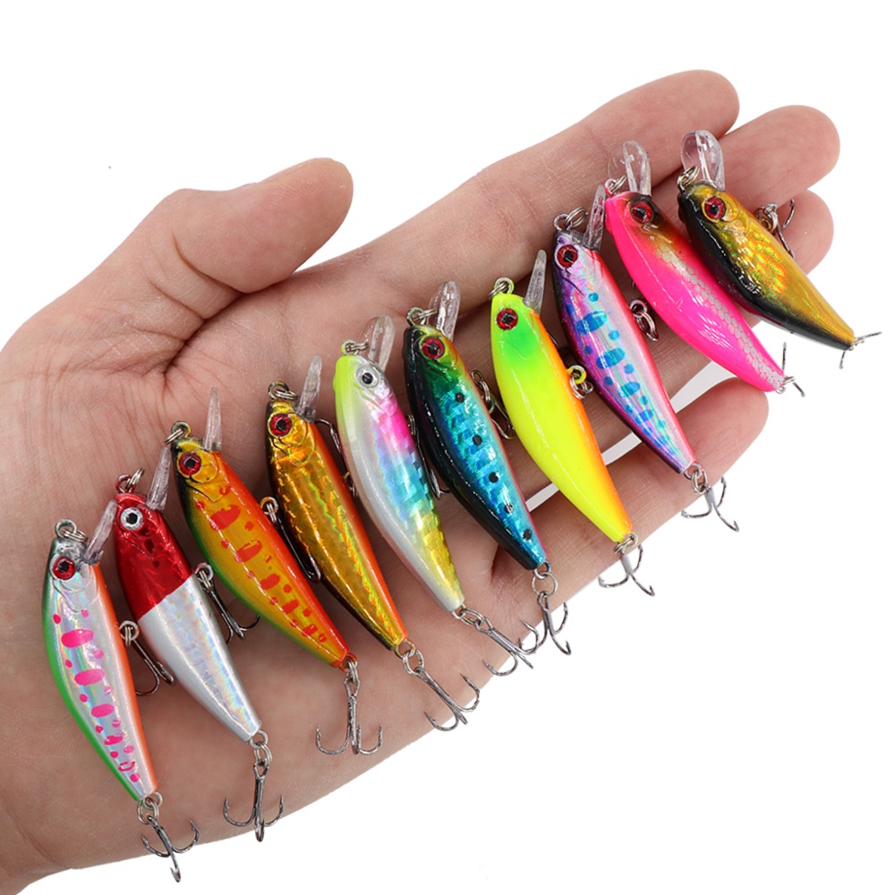 Mồi Giả Câu Cá Bằng Nhựa Cứng 5.5cm 6.7G