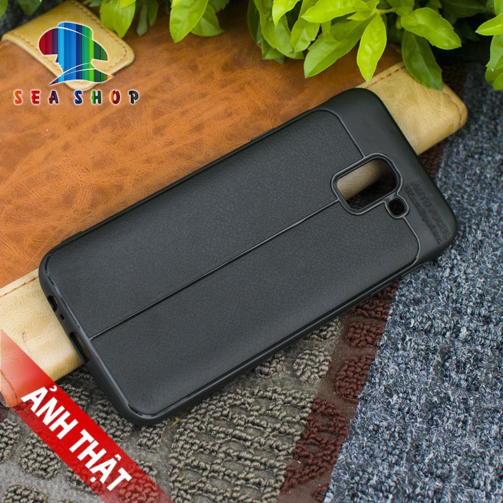 Ốp lưng Samsung Galaxy J6 / SM-J600 vân da loại A - nhựa dẻo - chống trơn trượt