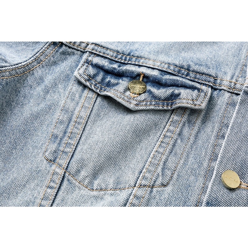 Áo bò ESENTIALS Ss20 - Denim jacket FEAR OF GOD SS20 / Denim jacket ESENTIALS ss20