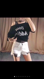 Xả Kho!!!Quần Short Kaki Phối Lưới Hót