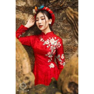 Áo dài gấm 4tà