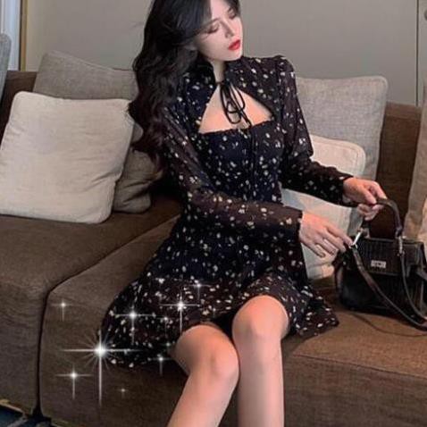 (Order)♥️Đầm,Váy Cổ Nga Hoa Nhí / Style Ulzzang Fzsize(Có ảnh thật)