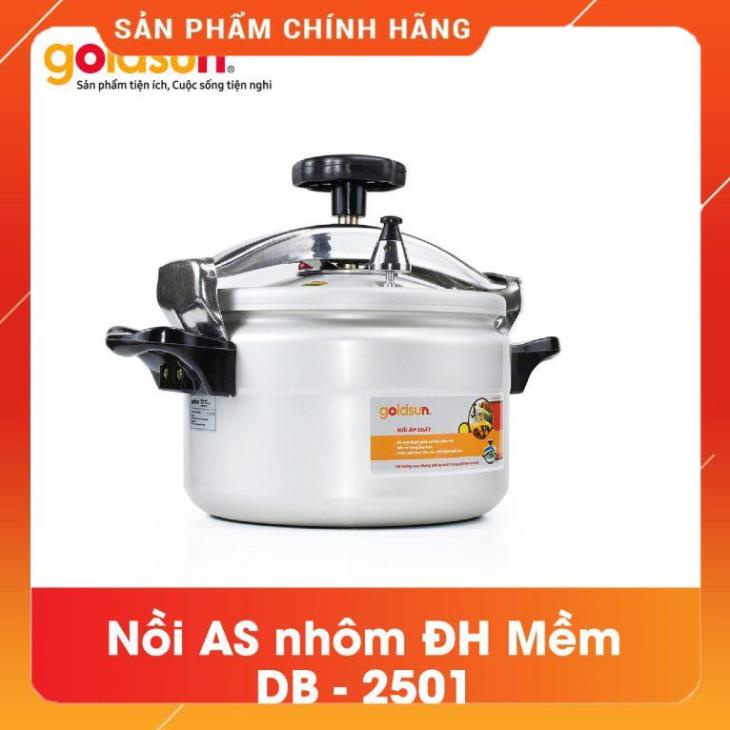 Sale Chào Hè Nồi ÁP SUẤT GOLDSUN  nhôm ĐH Mềm DB – 2501