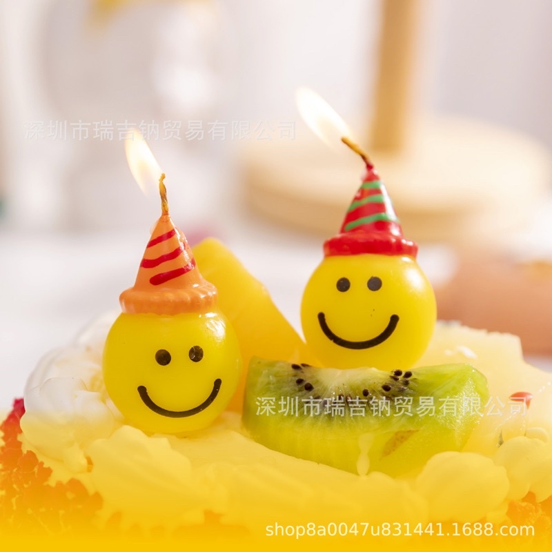 Nến Chú Hề Nến Mặt Cười Đội Mũ Trang Trí Bánh Kem Ngộ Nghĩnh - Yori Party
