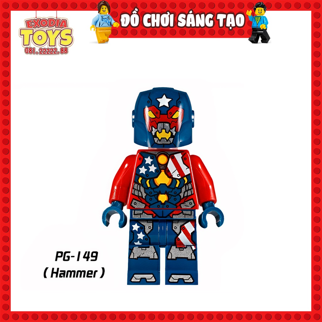 Xếp hình Minifigure Marvel Biệt đội siêu anh hùng Avengers - Đồ chơi lắp ghép sáng tạo - POGO PG8043