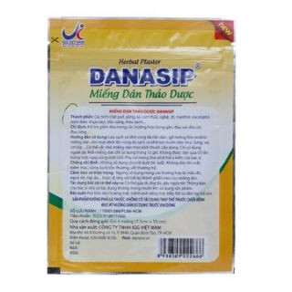 Miếng dán thảo dược giảm đau DANASIP bịch 4 miếng