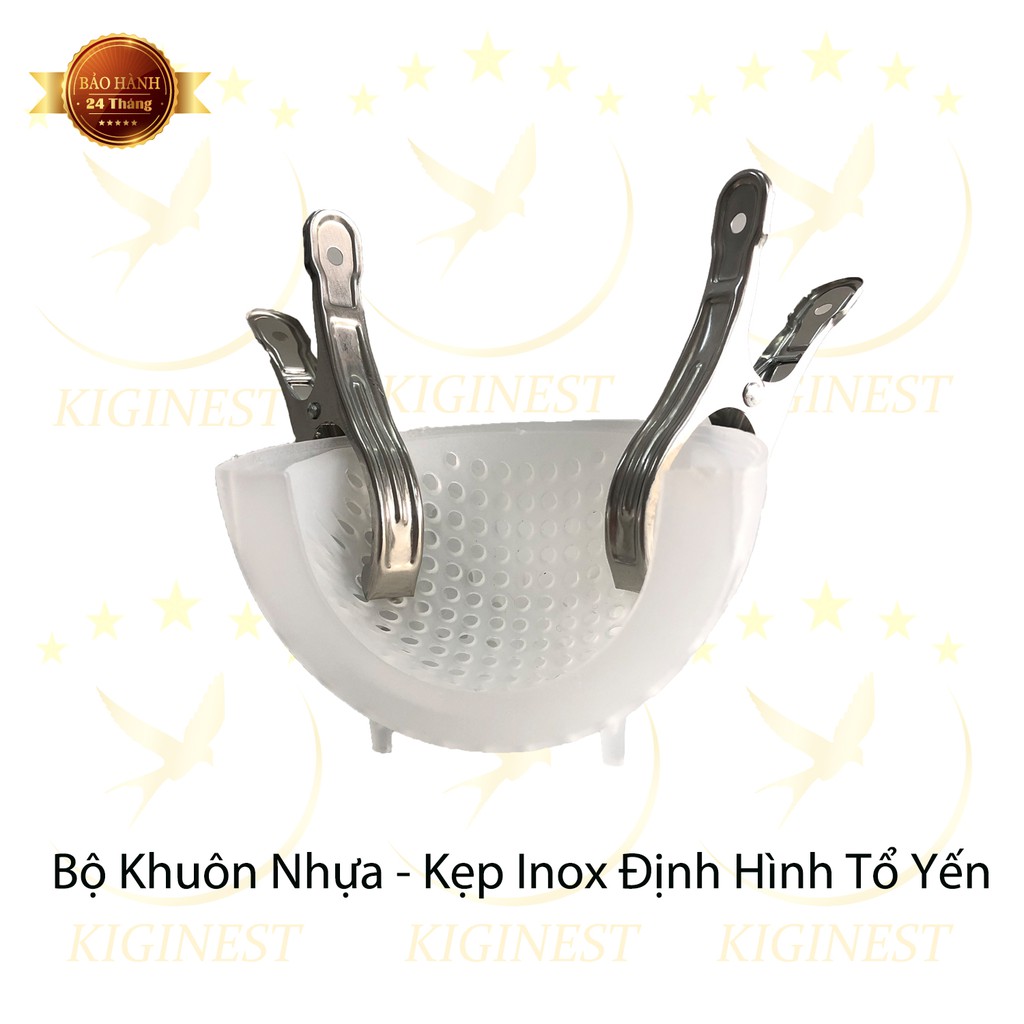 BỘ KHUÔN NHỰA ĐỊNH HÌNH ĐẮP SẤY TỔ YẾN - 2 KẸP INOX