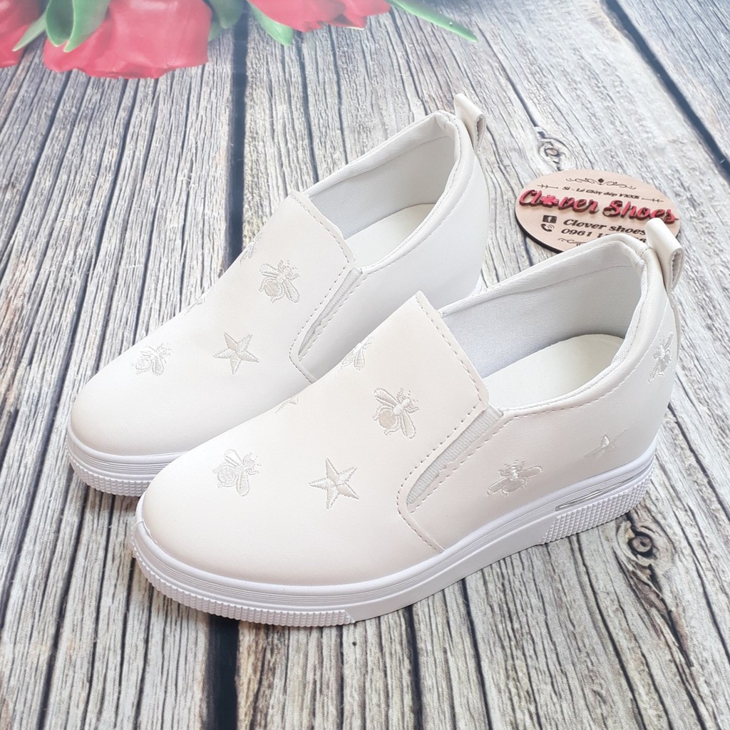 Giày slip on độn đế siêu êm mềm TQXK  - G018