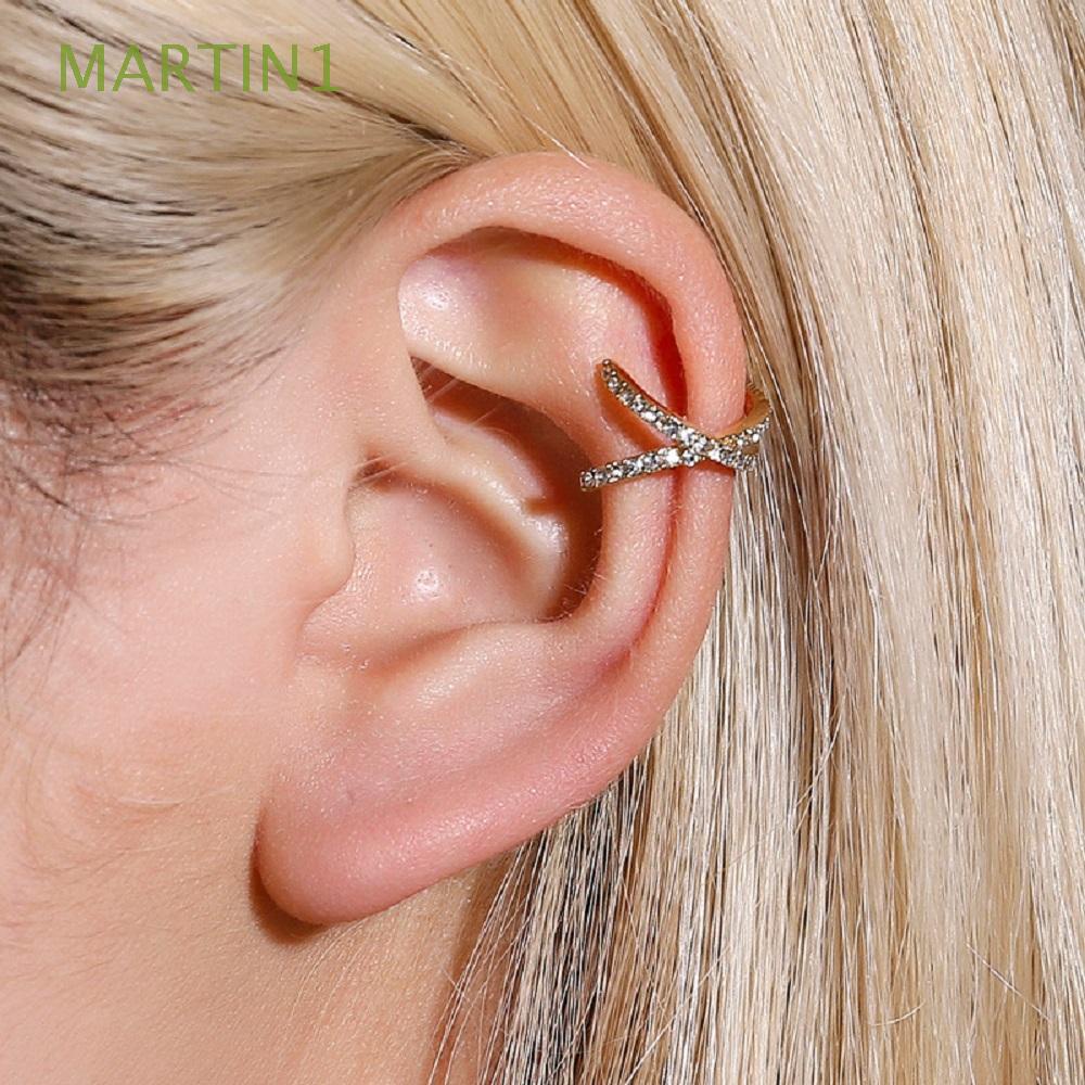 Bông tai kẹp hình chữ U không xỏ lỗ nhiều màu thời trang Hàn Quốc cho nữ MARTIN 1