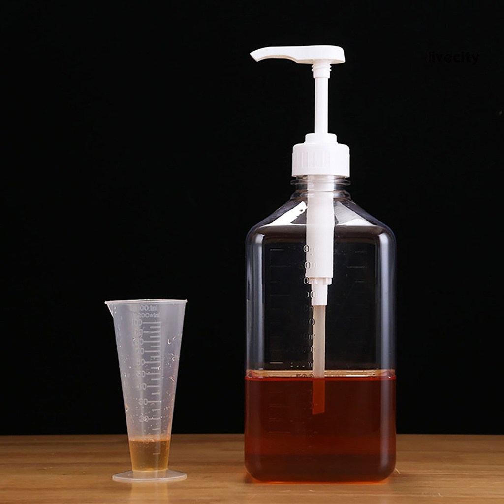 Bình Đựng Cà Phê Vệ Sinh Bằng Nhựa Trong Suốt Có Vòi Bơm Thể Tích 1600ml