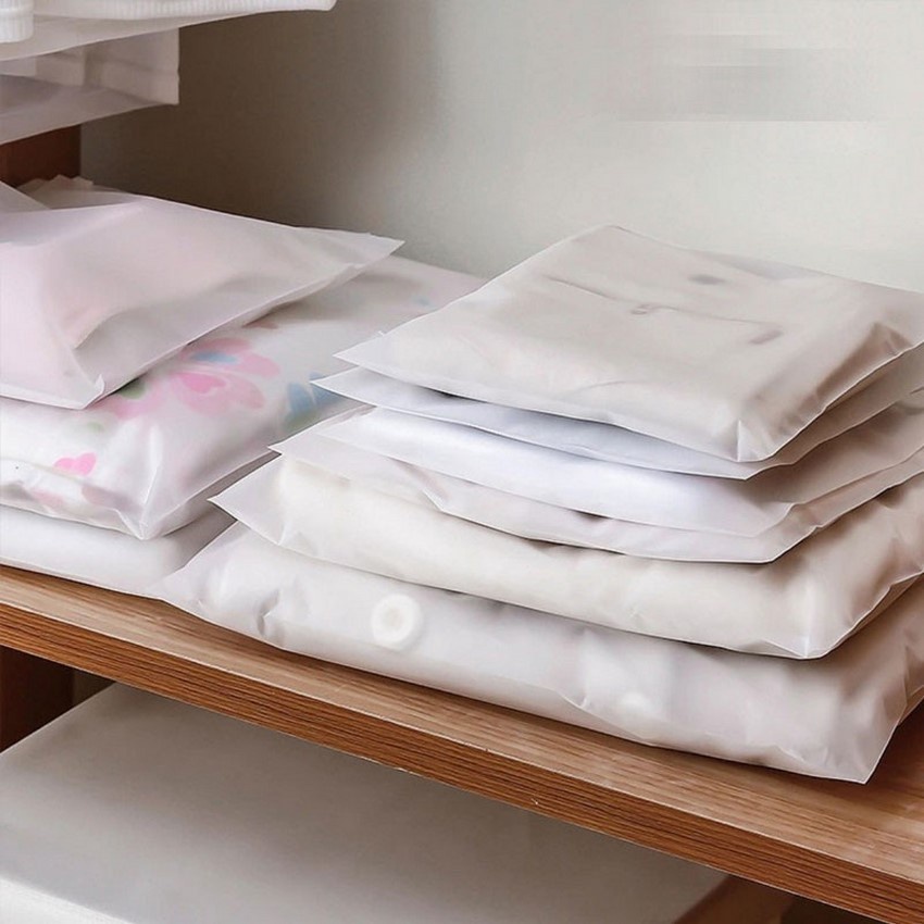 Túi đựng quần áo du lịch túi zip lụa đựng đồ tiện lợi túi nhựa đựng đồ cá nhân GALA HOME