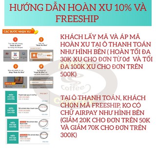 Cà phê nguyên chất , ROBUSTA- ARACAO COFFEE, cafe rang xay, pha phin và pha máy [ gói 50g]